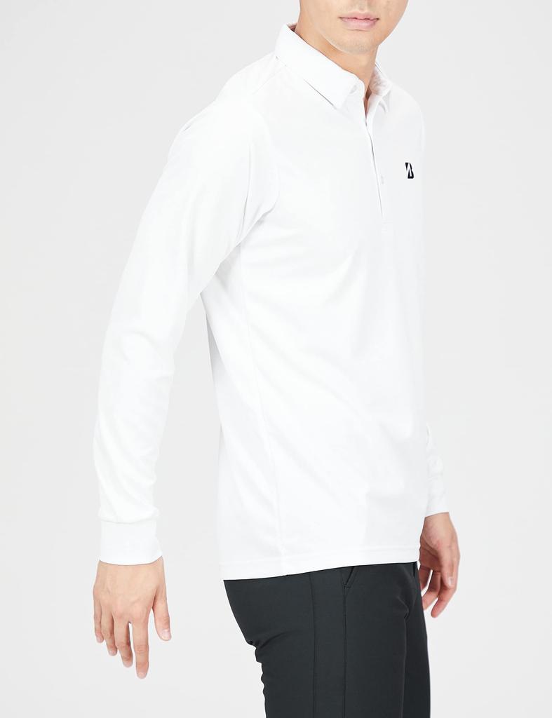 BRIDGESTONE Golf Men's White Golf Shirt, Size 3L
