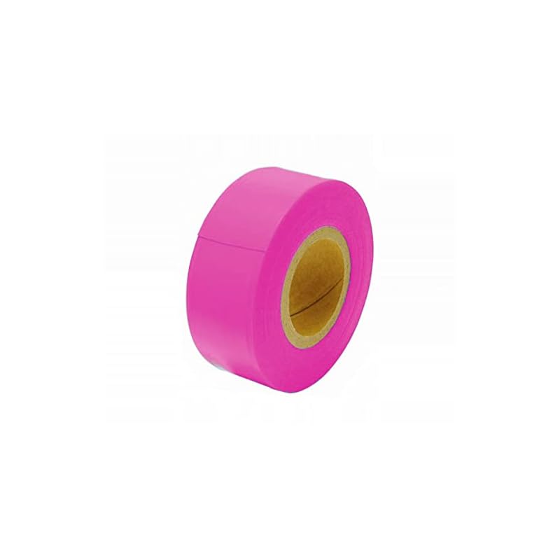 Shinwa Sokutei Marking Tape 30mm X 50m Fluorescent Pink 73798