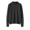 Women's Pure Cashmere Long-Sleeve Round Neck Pullover Sweater - Warm, Soft, Solid Color Base Layer