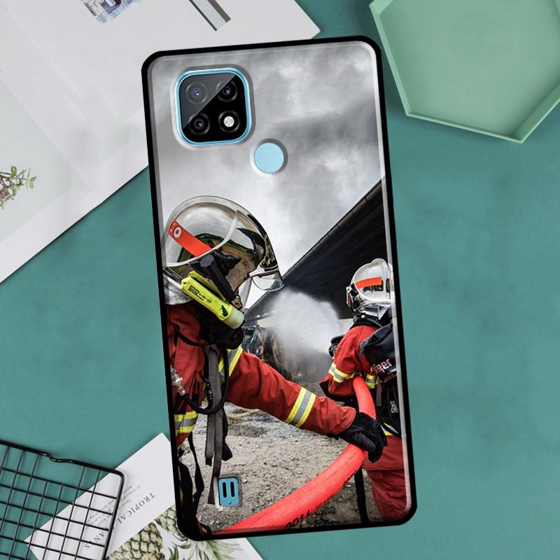 

Чехол Firefighter Heroes Fireman для Realme GT Neo 2 3 Master 8i 9i 8 9 Pro Plus C35 для OnePlus 9 10 Pro 9R 10R Nord2 Realme C35