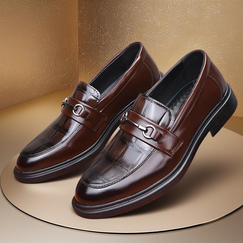 

Новая мужская кожаная обувь в британском стиле, корейская ретро-повседневная обувь с одним футом, маленькие кожаные туфли, лоферы, мужская одинарная обувь 45