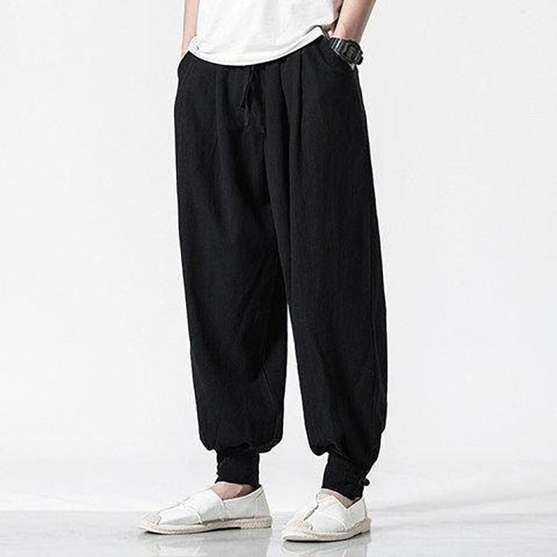 Loose Fit Men's Pants Required Casual Spring Summer Long Pant