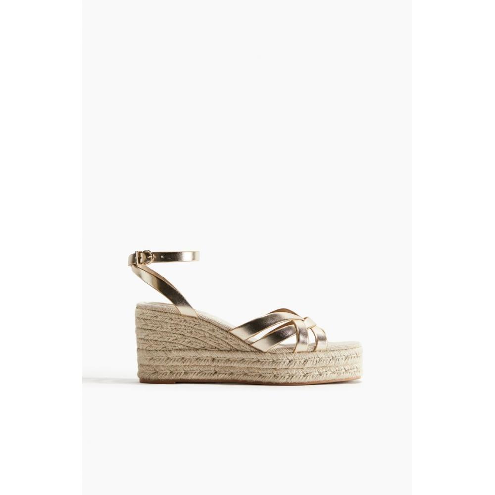 

Эспадрильи HM на танкетке бронзового цвета