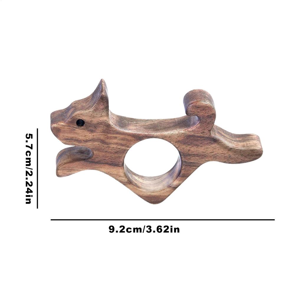 Cute Wooden Book Page Holder Marking Sign Handmade Thumb Wood Book Holder Cat Dog Shape Pages Guide Marker