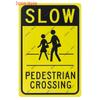 Vintage No Parking Metal Sign, Caution Metal Poster, Warning Slow Down Road Sign, Private Road, Home Decor, WY263