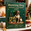 Hunting Dog Advent Calendar 2025 24 Days Acrylic Ornament with Canine Themes Christmas Countdown Decor for Tree Dog Lovers