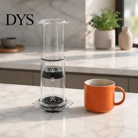 Handheld Coffee Brewer Portable Manual Maker, Pour-Over And Espresso Style Press, Single Serve Brewing Lightweight Compression Cup for Office Camping