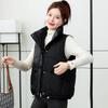 Simple and loose stand-up collar cotton vest women's short autumn and winter new thickened vest sports jacket