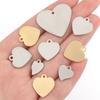 10pcs/Lot Stainless Steel Pendant Peach Heart Pendant With Different Size For Jewelry Making DIY Bracelet Necklace Accessories