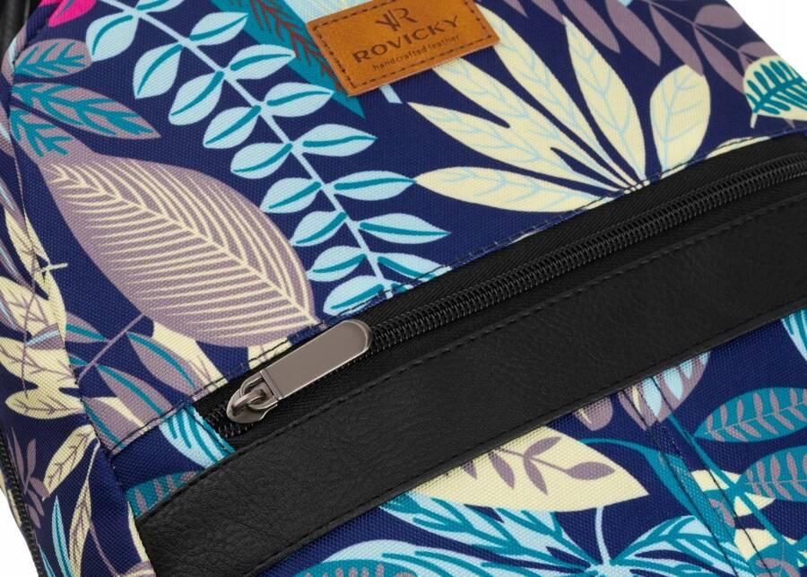 Patterned, urban women's backpack - Rovicky