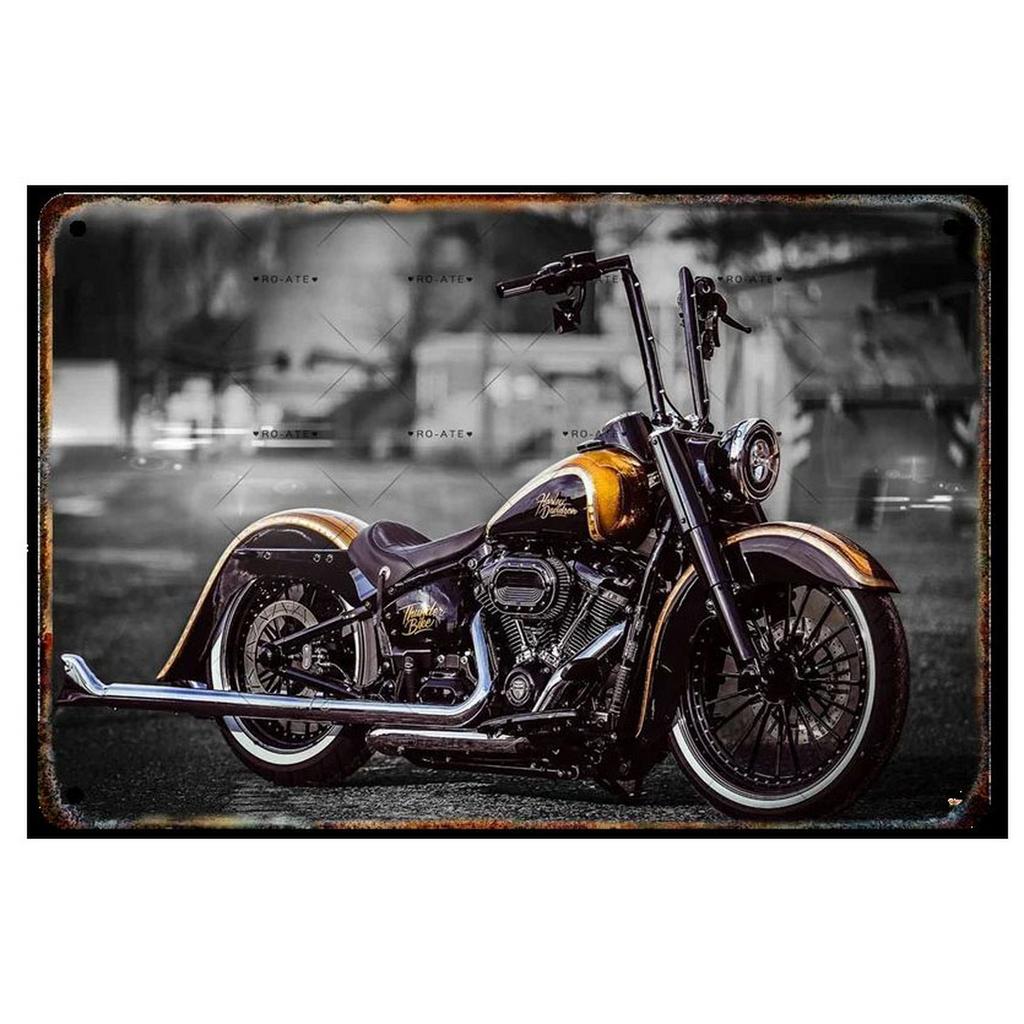 Plaque Metal Tin Signs Motorcycles Wall Decoration Vintage Art Posters Iron Painting for Man Cave Home Cafe Garage Club Bar