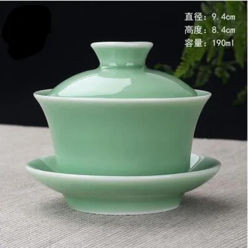 Chinese Hand Painted Kungfu Tea Set, Tureen Dehua, White Porcelain, Gaiwan, Pot Set for Travel, Fast Cup, High Quality