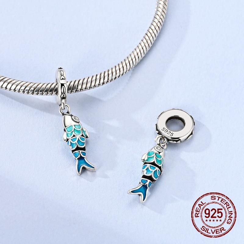 Koinobori Charms Copper Swinging Fish Flags Dangle Pendant Fit Bangle Bracelet Necklace Diy Jewelry