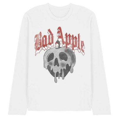 Schneewittchen und die sieben Zwerge Unisex Erwachsenen Bad Apple Totenkopf Langarm-T-Shirt