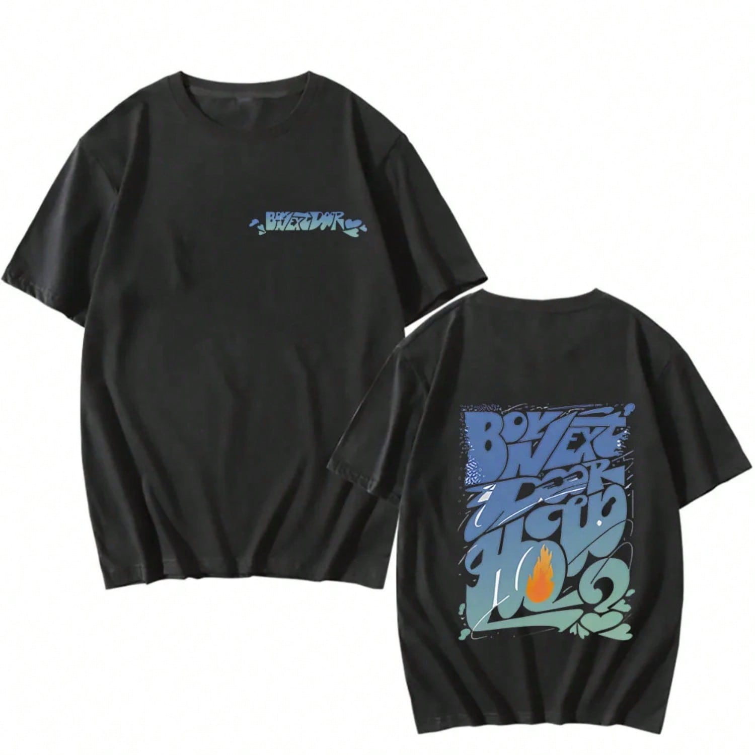 Casual unisex Clothing Tee Kpop Graphic Print Tshirt Korean Y2k T-Shirts Concert Fans Gift Short Sleeve Womens Tops S