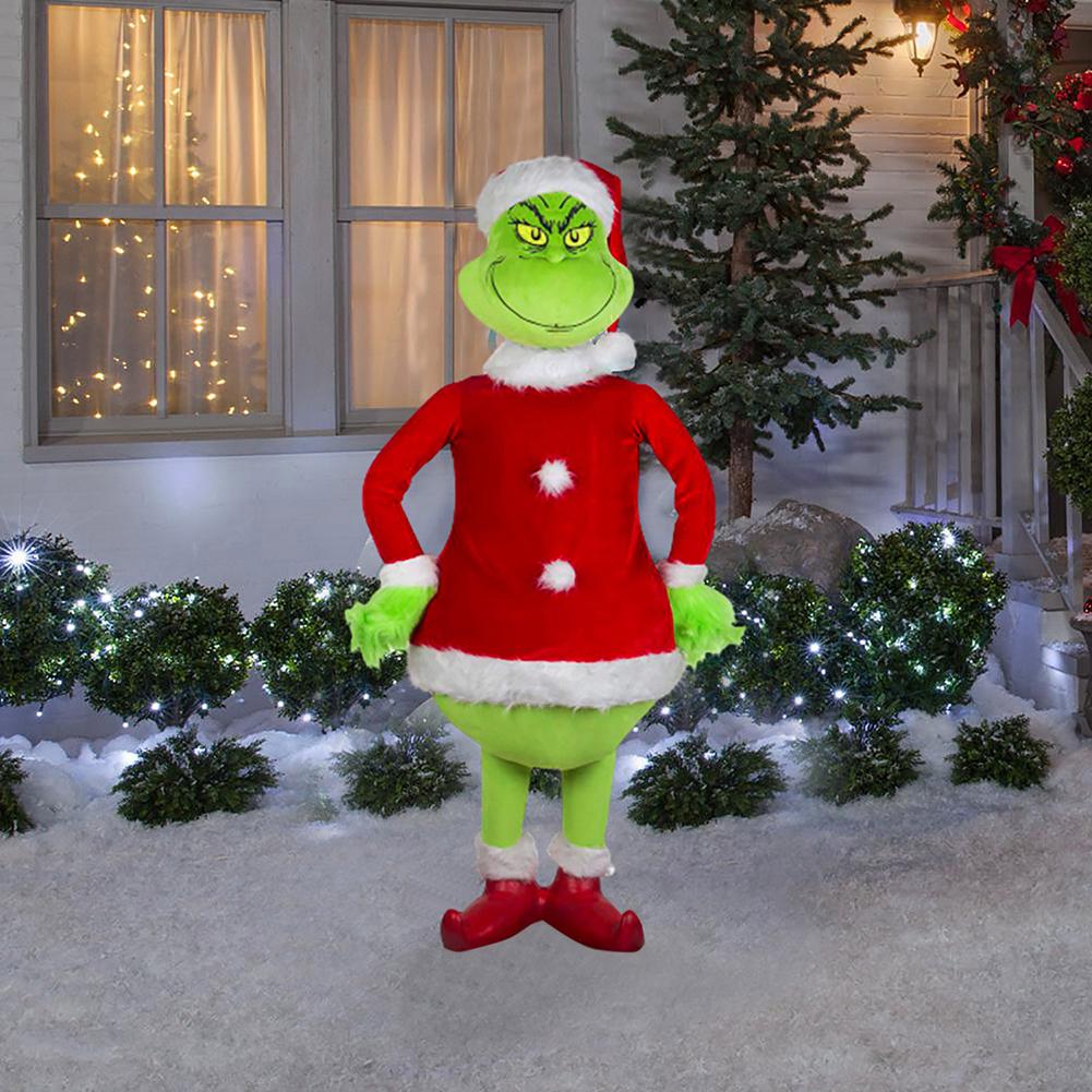 New Christmas Green Monster Doll Collectible Christmas Grinch Plush Toy Children's Christmas Cartoon Gift Doll Kids Holiday Gift