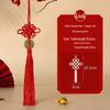 Handmade Red Chinese Lover's Knot Pendant with Tassel Ornament 2025