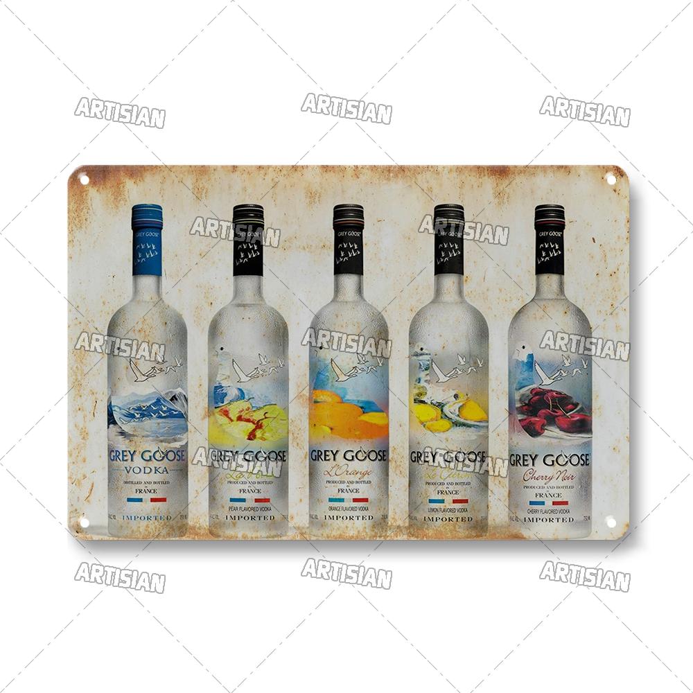 

Vodka Metal Signs Decorative Plate Wine Metal Tin Sign Retro Metal Poster Alcohol Wall Plate Home Bar Studio Industrial Decor 20X30CM