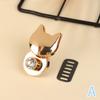 1Pc Cute Zinc Alloy Cat Shape Turn Lock Bag Twist Lock Closure Clasp Diy Leather Craft Handbag Shoulder Bag Purse Hardware