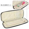 Teamoy Knitting Needle Storage Case for Knitting Needles and Afghan Needles (Up to 35.5cm/14 inches) with Knitting Tool Storage Pocket, Gray