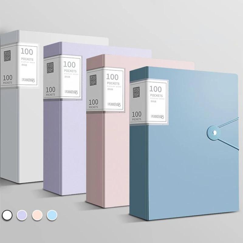 A4 Thickened File Folder 100 Pages-Large Capacity Document Organizer,Multifunctional Desktop File Storage & Information Holder