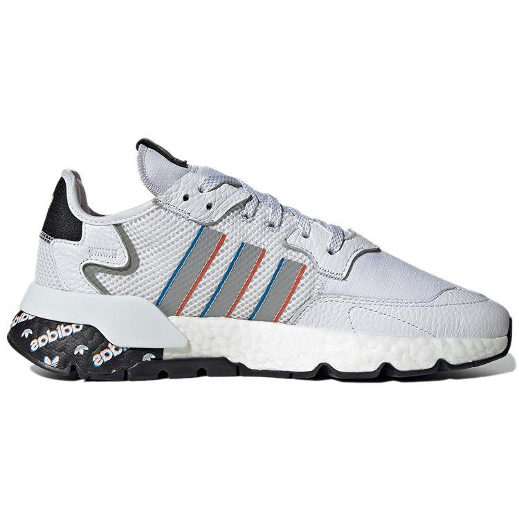 Adidas Originals Nite Jogger Fabric Sports Comfortable Durable Low-Top Lifestyle Casual Shoes Unisex Casual Shoes White Black H01719