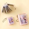1/2 inch 20 Pockets Small Photo Album Keychain Mini Photos Collect Book Hanging Chain Card Holder Instax Card Photocard Holder