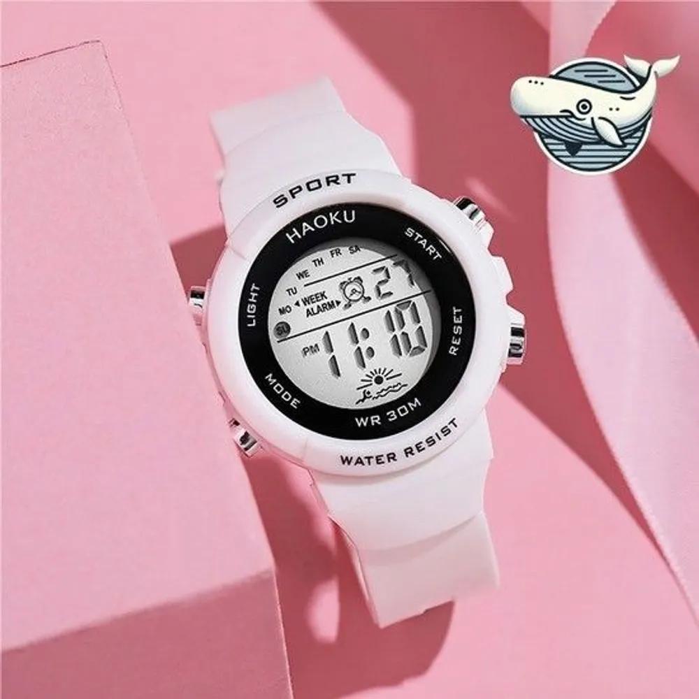 Fashionable sports wristwatch, couple alarm, waterproof wristwatch, digital watch, couple watch, fashion watch black