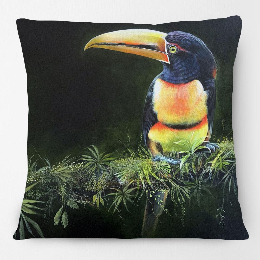 Australian Kingfisher Puffins Seagulls Tropical Parrot Birds Painting Cushion Cover Decorative Pillows For Sofa Home