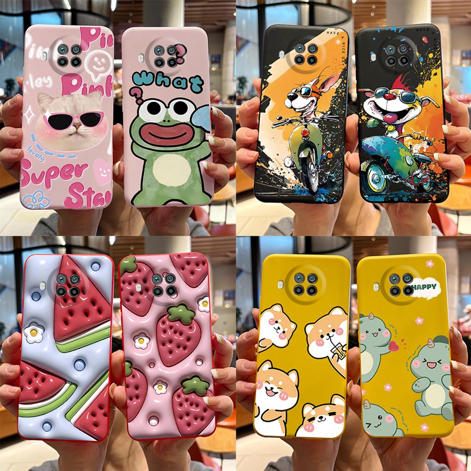 For Xiaomi Mi 10T Lite Case Cute Cat Cartoon Bear Frog Soft Silicone Back Cover For Xiaomi Mi10T 10 T Lite 5G Bumper Phone Case