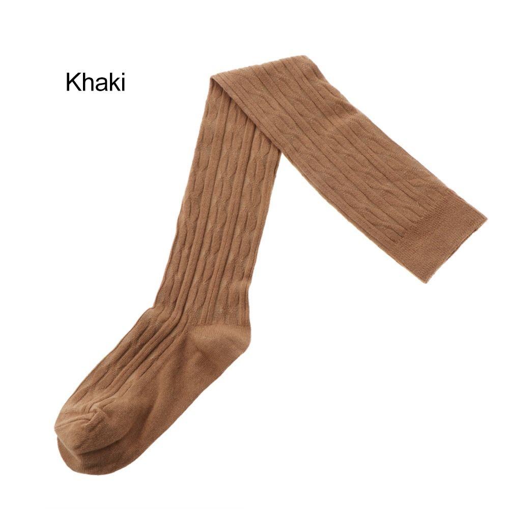 Fashion High Socks Winter Knit Thigh Tights Over Knee Stockings Cotton