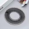 Elastic Hair Band Foldable Headwear Rhinestone Hair Clip Flexible Plastic Comb For Makeup Bath Swimming Hair Accessories
