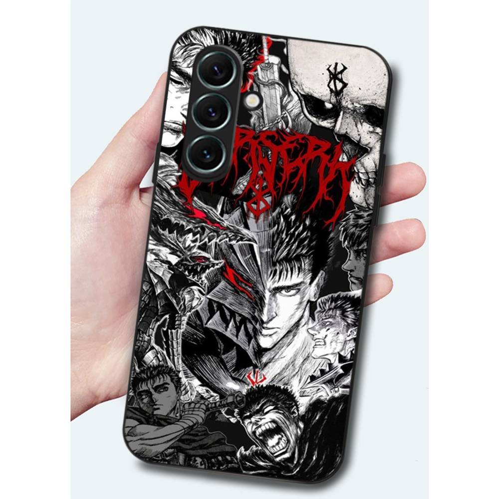 Berserk Guts Hot Anime Phone Case For Samsung S 24 fe 25 Ultra plus 20 lite 21 30 22 23 24 22 Ultra 5G Fundas