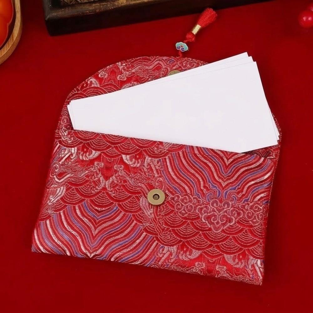 Chinese Style New Year Red Envelope Traditional Red Packet Lucky Money Bag  Party Gifts