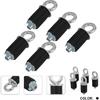UTV Tie Down Anchors Bed Tie Downs Accessories Lock and Ride Anchor for RZR 800 900 1000 XP Turbo Pro Sportsman 450 570 850 ACE 500 570 900, Set of 5