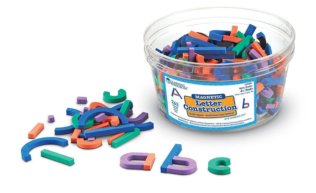 Learning Resources Magnetic Letter Construction Sponge Magnets LER 8551