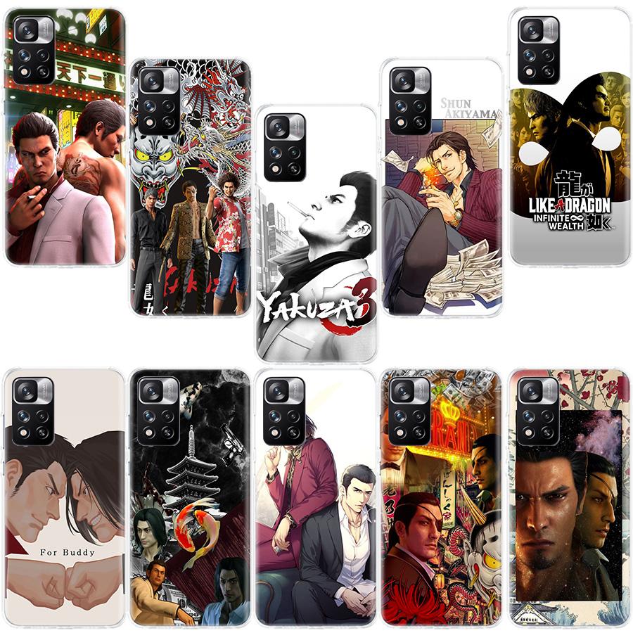 Yakuza 0 Game Phone Case For Redmi Note 13 12 Pro Plus 14 15 Pro 5G 11 11T 11E 11S 10 Pro 10S 9 9S Cover Cell Clear TPU Capa Cas