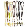 Natural Wooden Woven Rosary - Hand-Held Five-Segment Cross, Popular In Europe and the US