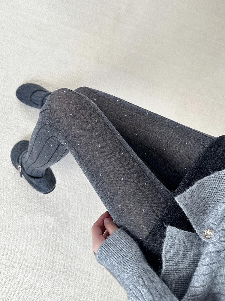 Y2K Polka Dot Striped Tights Women Nylon Thin Autumn Stocking  Spring Streetwear Lolita Pantyhose