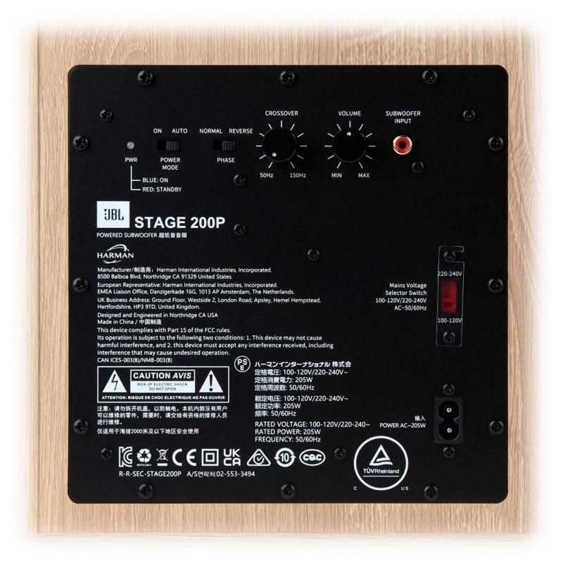 JBL STAGE 2 200P LATTE SUBWOOFER AKTYWNY, JBL by HARMAN