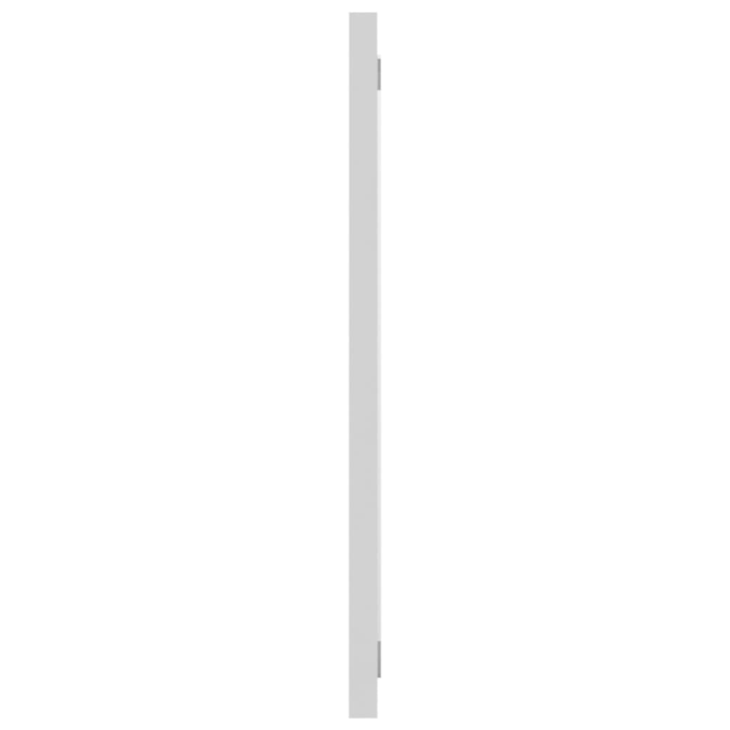 Bathroom Mirror White 90x1.5x37 cm Wood Based Material