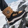 Herren Übergröße Weiche Sohle Winter Warm Anti-Rutsch Fell Eins Schneestiefel Gepolstert Gefüttert Stiefeletten Wasserdicht Outdoor Sport Baumwollstiefel