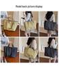 Lightweight Short-Distance Travel Tote: New Fashion Solid Color Handbag with Large Storage Capacity