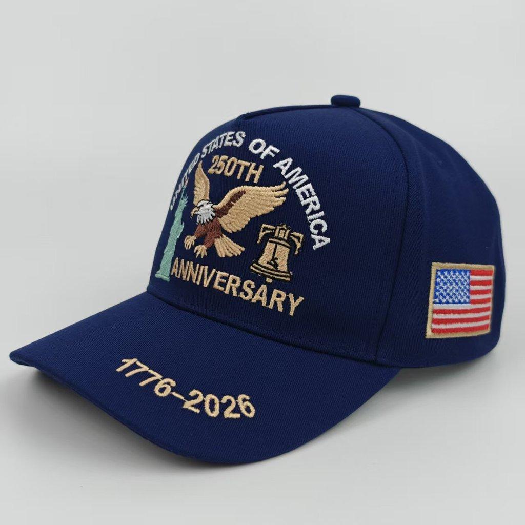 Independence Day Embroidered Baseball Cap With Sun Protection For Outdoor Activities
