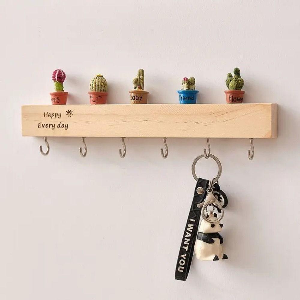 Wall-mounted Entry Wall Key Hook Household Wall Hanging Rack Key Storage Rack  For Storing Keys