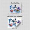 Bathroom Sink Area Backsplash Sticker Floral Waterproof Self Adhesive Removable Modern Home Decor Accessories