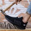 Work Safety Shoes Summertime Breathable Men Air Cushion Work Protective Athletic Shoes Anti-Puncture Working Footwear Male Steel Toe Shoes