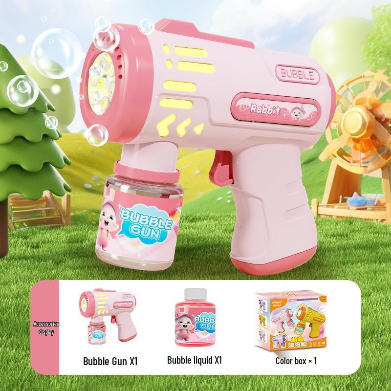 Gatling Bubble Gun: Automatic Electric Handheld Bubble Maker for Kids