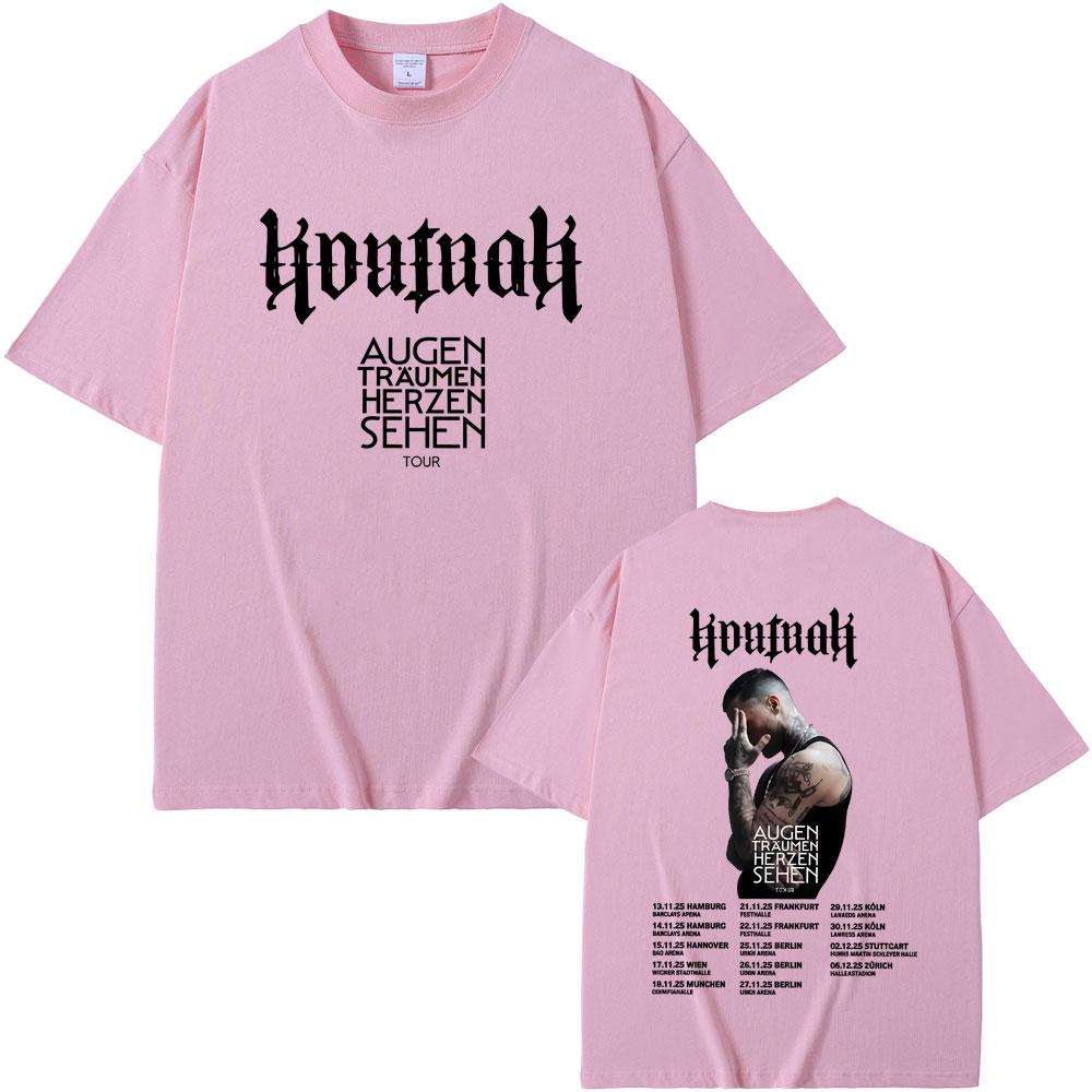 Rapper Kontra K Augen Traumen Herzen Sehen Tour T-Shirts Herren Damen Hip Hop Mode Popmusik T-Shirts Männlich Oversized Streetwear L