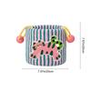 Cotton Rope Basket Fluffy  Storage Basket Snack Storage Container Adorable Desktop Storage Box For Desk Bathroom Counter